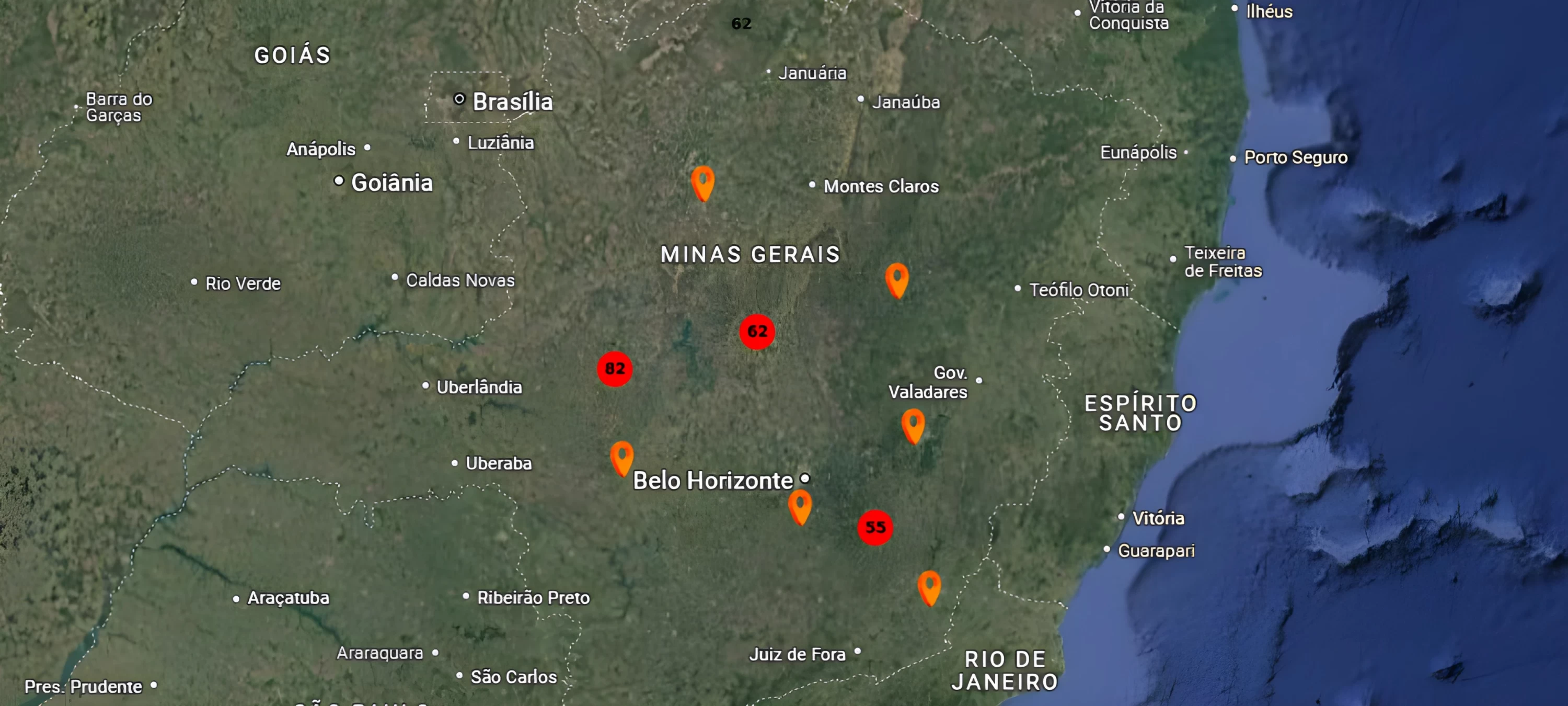Veja no mapa